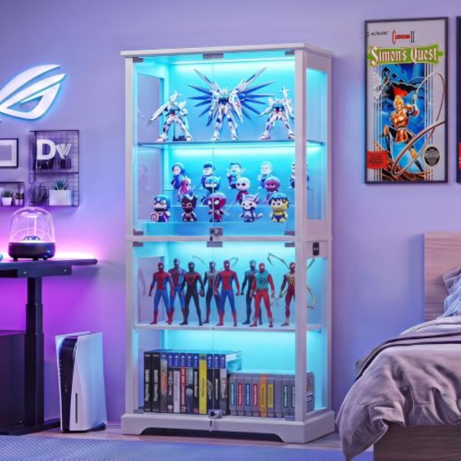 Glass Cabinet Display - Vitrina de Cristal Estilo Rústico con
