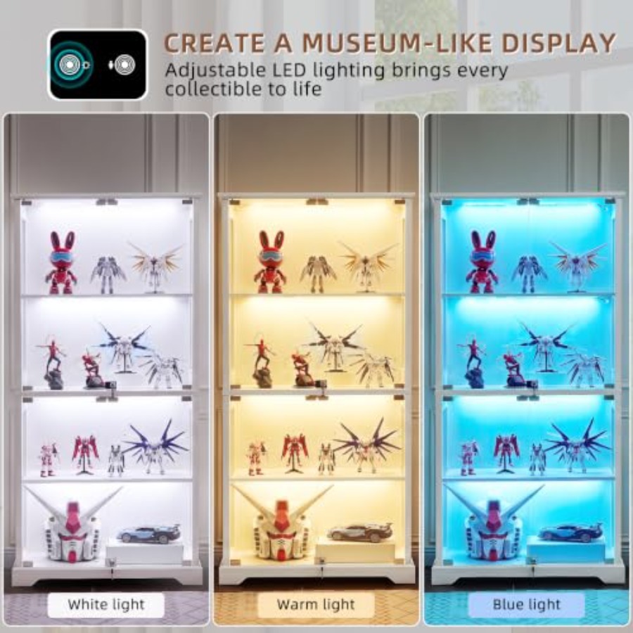 Vitrina de Cristal Estilo Rúst - Glass Cabinet Display reseña y precio