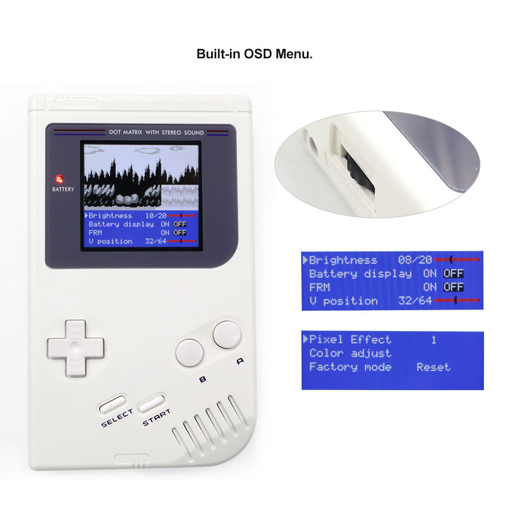 Para Game Boy DMG GB DMG V5, k - Lcd Screen Arcade reseña y precio
