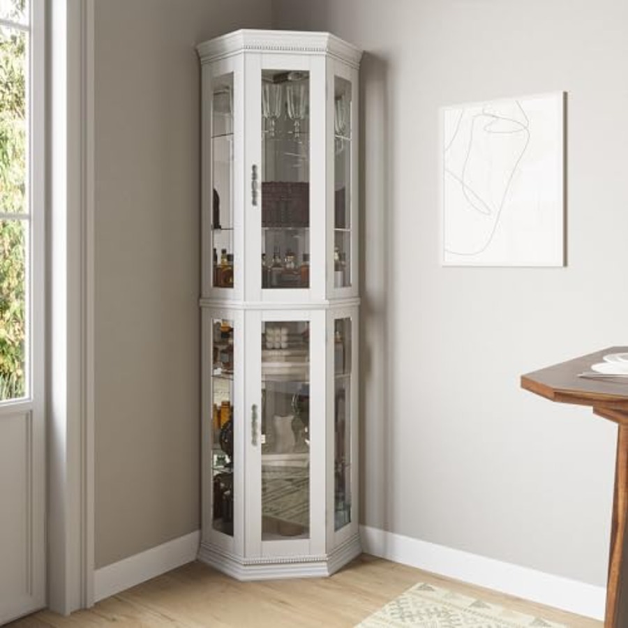 Vitrina de exhibición iluminad - Glass Cabinet Display reseña y precio