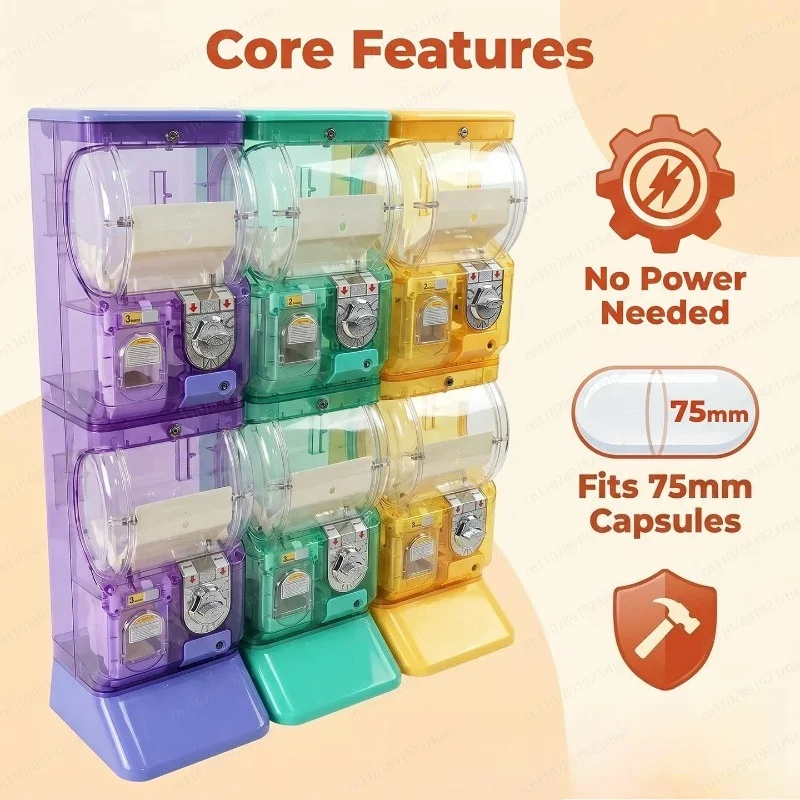 Máquina Gashapon Transparente  - Arcade Vending & Laundry reseña y precio