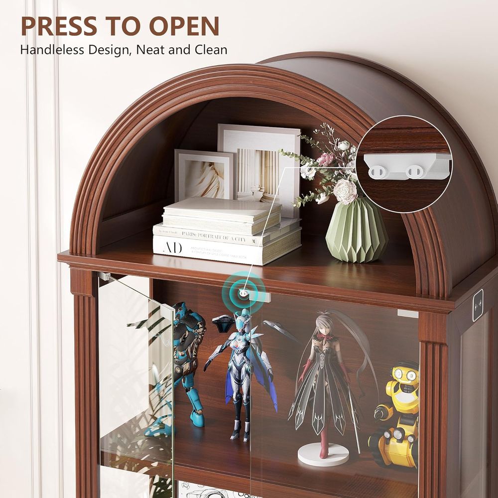 Vitrina con Puerta de Vidrio e - Glass Cabinet Display reseña y precio