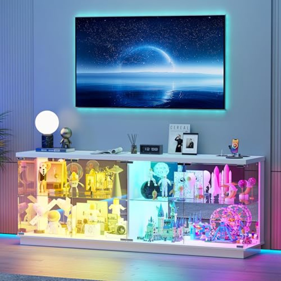 Vitrina de exhibición grande d - Glass Cabinet Display reseña y precio