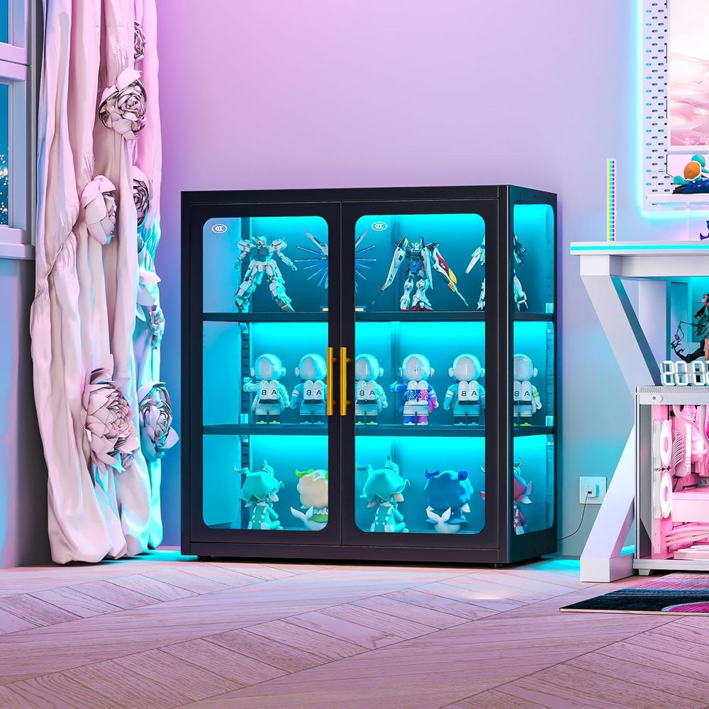Vitrina de Vidrio de 34 Pulgad - Glass Cabinet Display reseña y precio